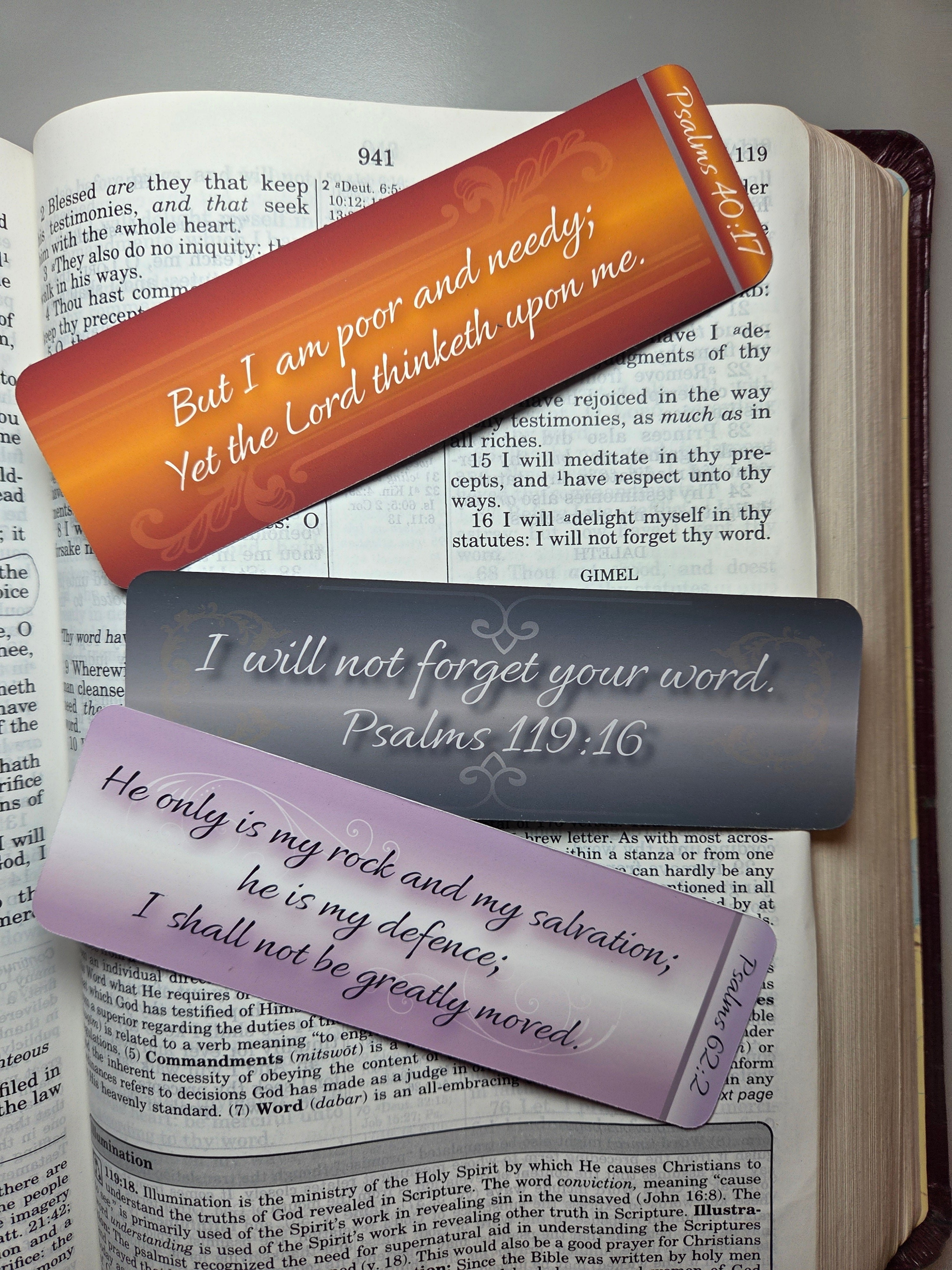 Bookmarks - Set of 3 - Psalms
