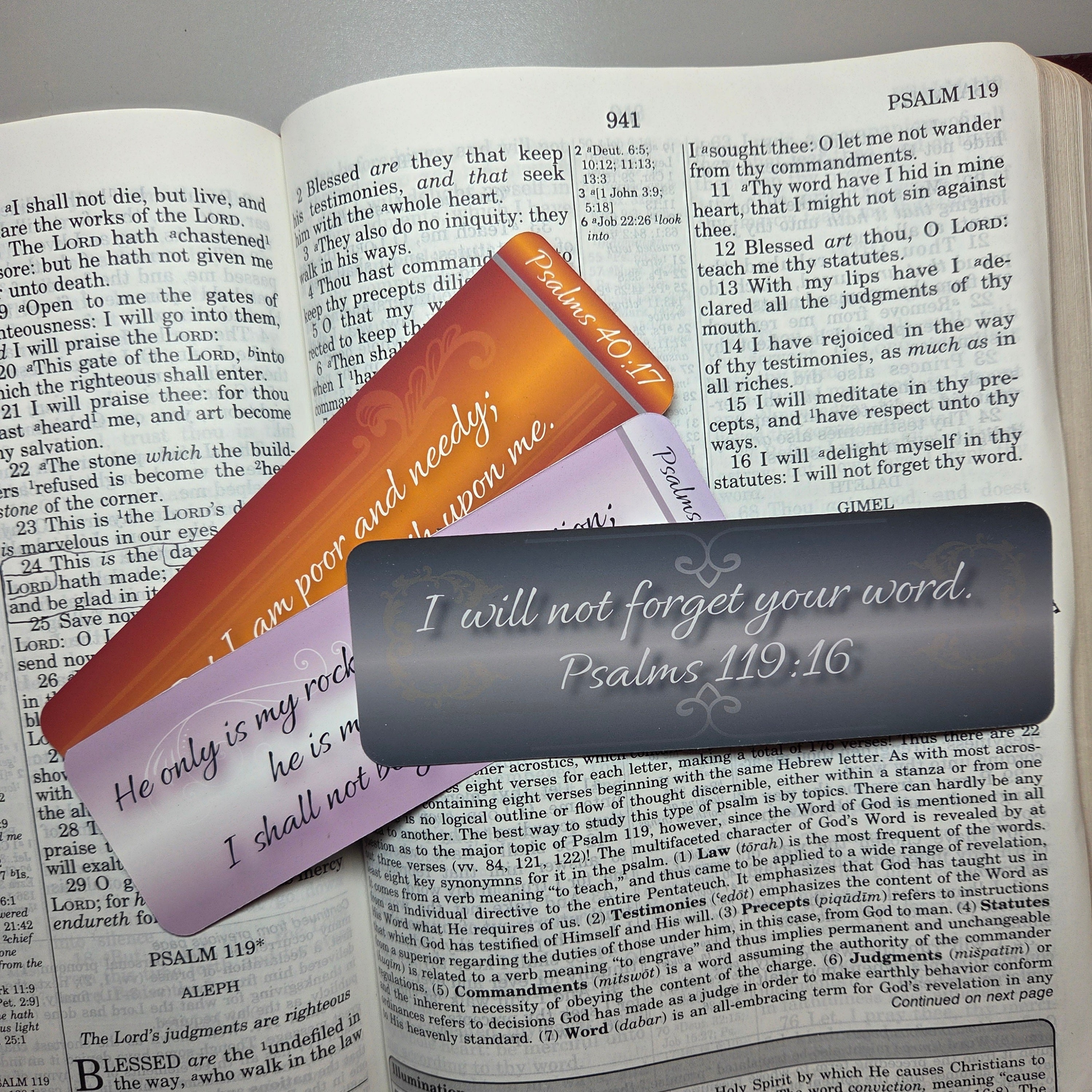 Bookmarks - Set of 3 - Psalms