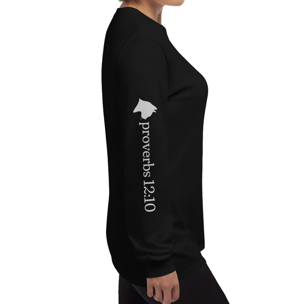 Cat Lovers Long Sleeve Shirt - Proverbs 12:10