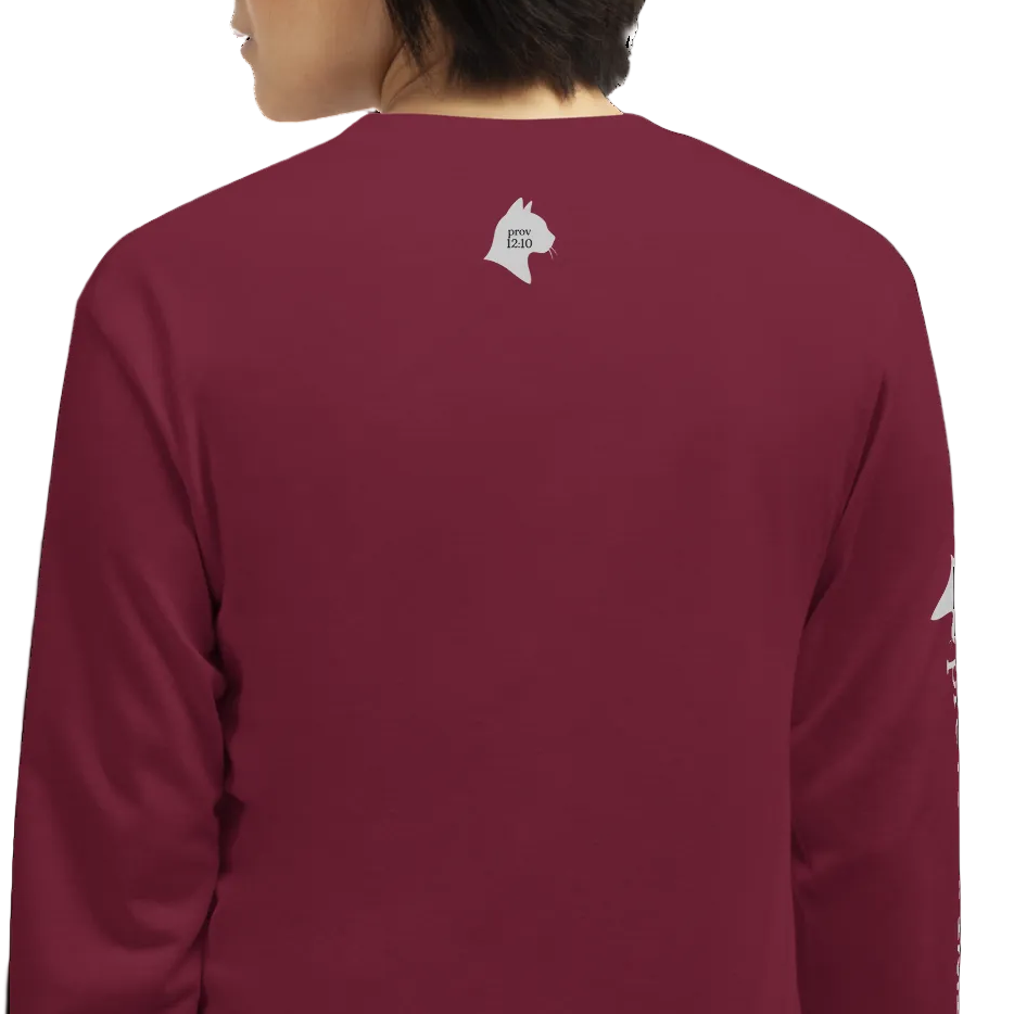 Cat Lovers Long Sleeve Shirt - Proverbs 12:10