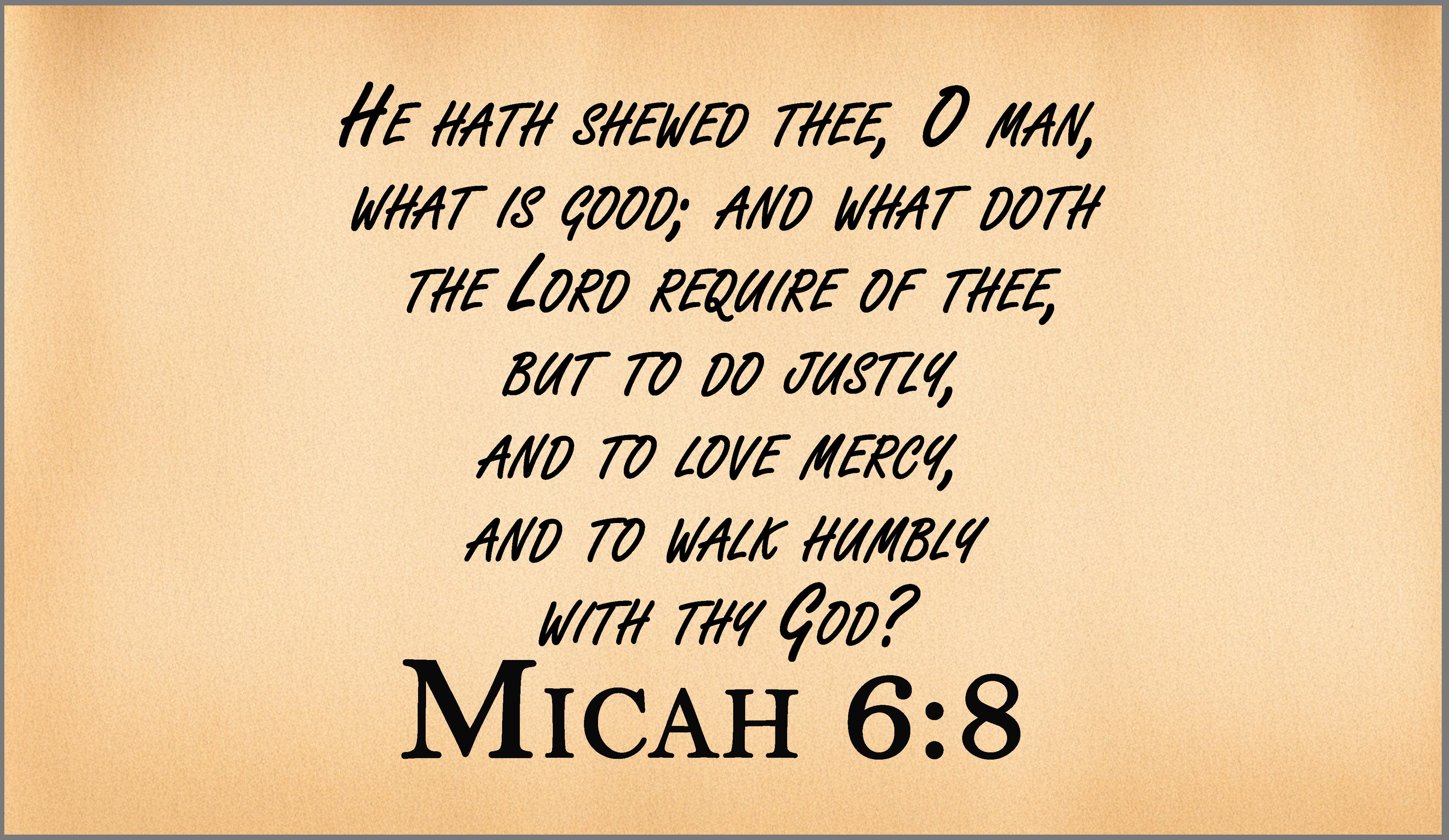 Micah 6:8 Tshirt