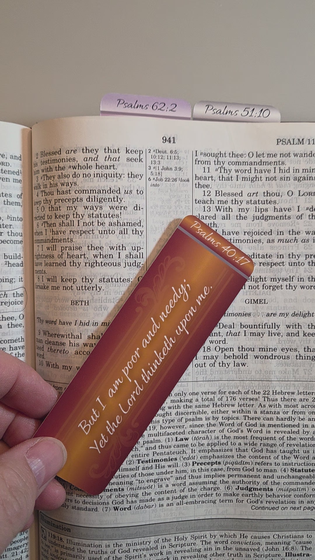 Bookmarks - Set of 3 - Psalms