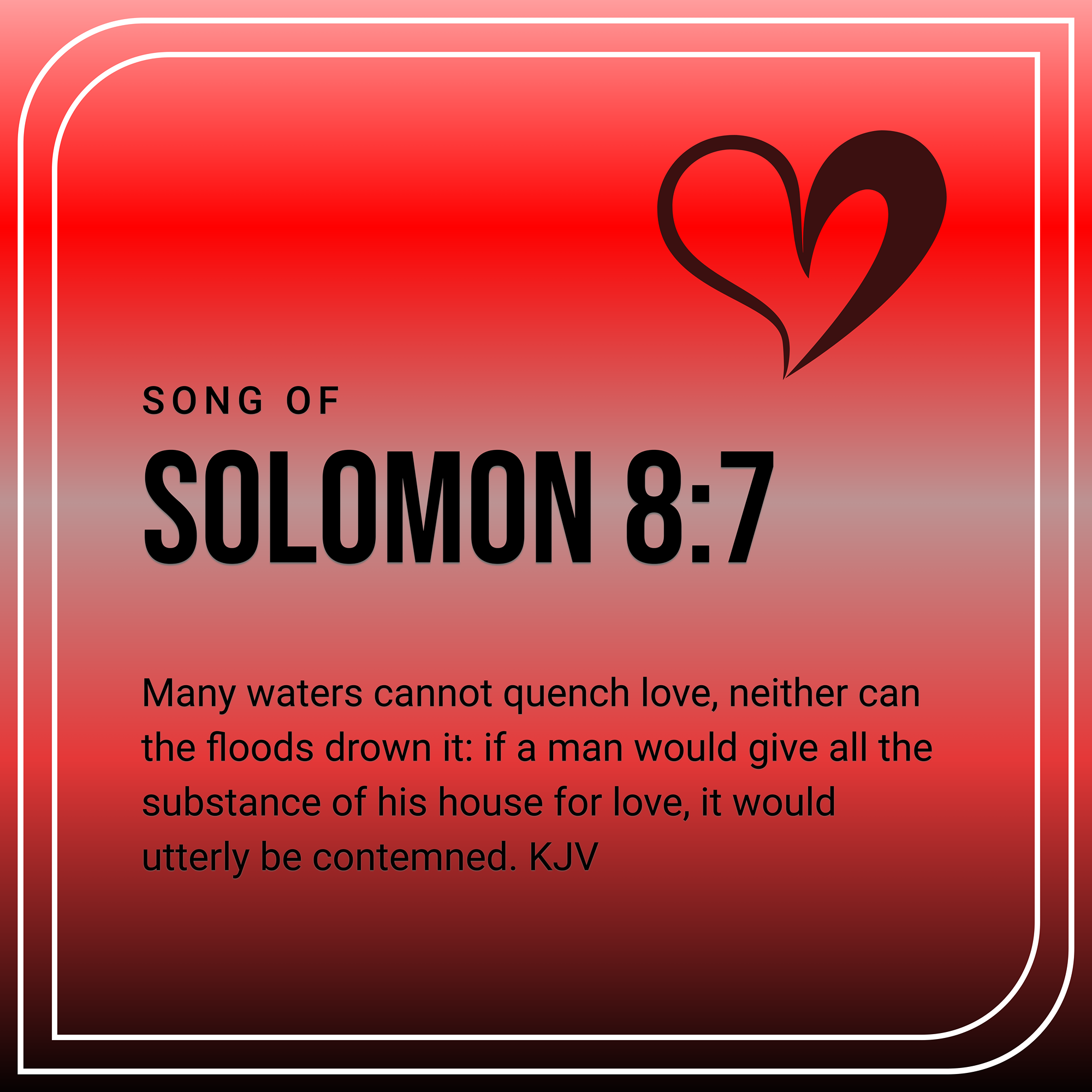 Valentine T Shirt - Song of Solomon 8:7 Priceless Love